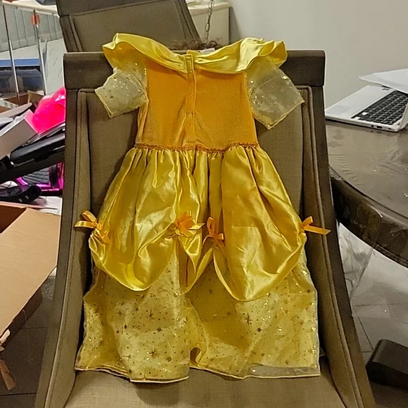 Brand New Disney Belle dress with velcro crown